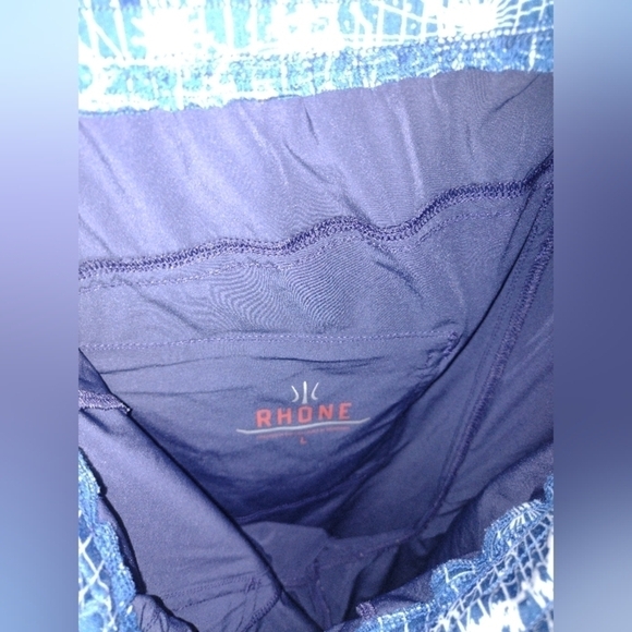 Rhone Men's Size Large Zipper Pocket Windbreaker Track Warmup Pants Navy Blue - Picture 4 of 7